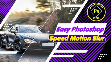 Super Speed Motion Blur Effect in Photoshop - How to FAKE motion blur
