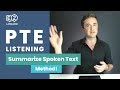 PTE Listening: Summarize Spoken Text | METHOD with Jay!