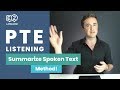 PTE Listening: Summarize Spoken Text | METHOD With Jay!