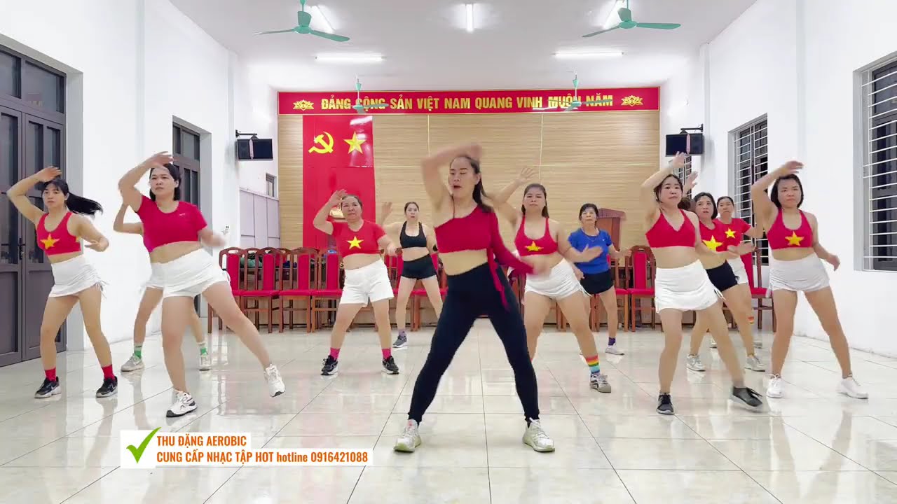 40p AEROBIC TỰ TẬP TẠI NHÀ / ĐỐT MỠ HIỆU QUẢ /#333/Remix MANH BA /THU ĐẶNG AEROBIC