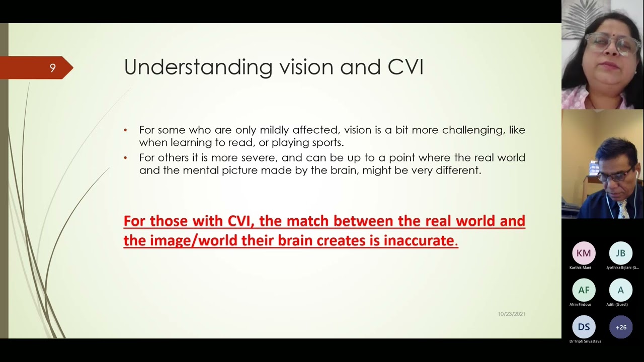 ICAIOTA Webinar 7 - Cortical Visual Impairment