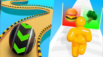 Sky Rolling Ball 3D VS Tall Man Run - Gameplay Walkthrough - All Levels (IOS, Android)