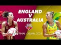 Netball quad series england vs australia jan 20th final  netball  kayo sports