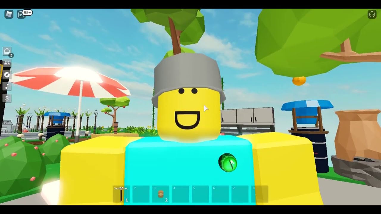 Roblox Skyblock Onion Farm with Sprinkler Storage and Washing Machine | EnchantedNight