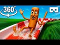 360° Tung Tung Tung Sahur Water Slide | VR 4K