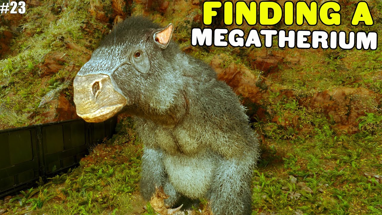 Searching for a Megatherium - Ark Survival Ascended Part 23 - YouTube