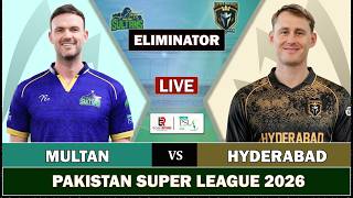 PSL LIVE: MULTAN SULTANS vs HYDERABAD KINGSMEN Eliminator MATCH LIVE | MS vs HK LIVE COMMENTARY