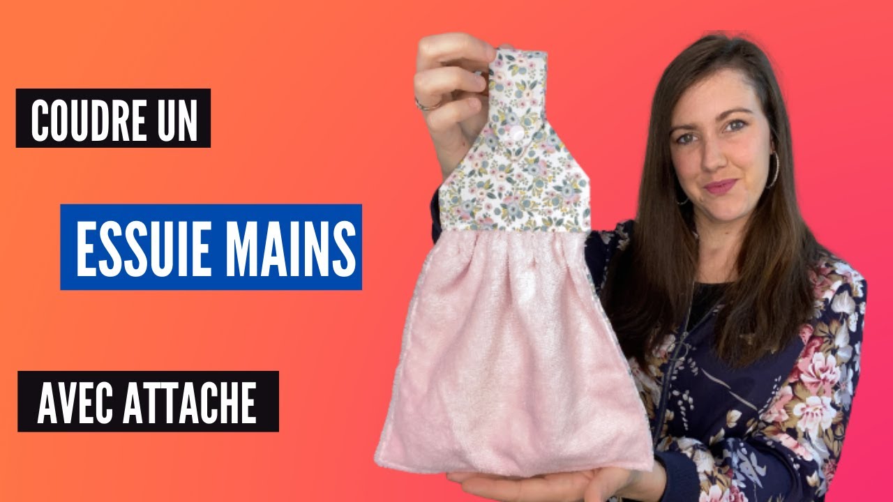 TUTO COUTURE - coudre un essuie main - YouTube