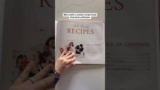 Turn treasured family recipes into a custom recipe book! #familykeepsake #keepsake