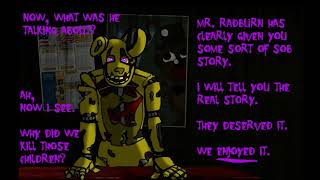 Ask Springtrap - Why Did He (In This Alternate Universe) Kill Kids