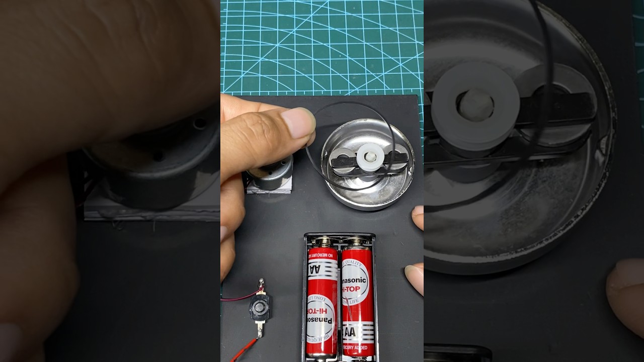 Simple dc motor alarm bell | 