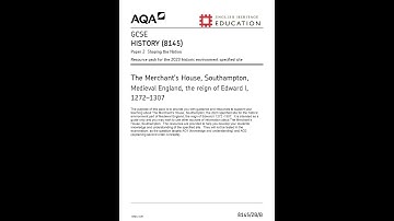 AQA GCSE HISTORY PAPER 2 2023 (8145/2B/B
