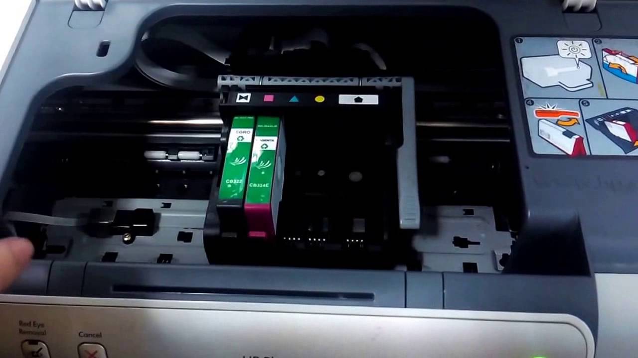 Como cambiar cartuchos de tinta 364XL a impresoras HP Photosmart? - YouTube