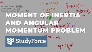 Problem Involving Moment of Inertia and Angular Momentum