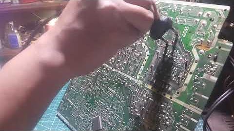 Tv Sharp tegangan B+ drop tv tidak mau start #sharp #protect