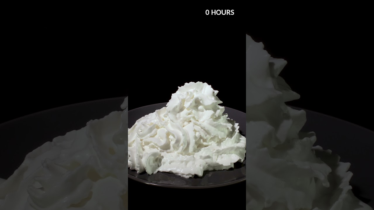 Cream going bad time-lapse 