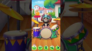 My Talking Tom Playing With The Drumset Fun Shorts Viral #talkingtom #playing #drums #fun #shorts