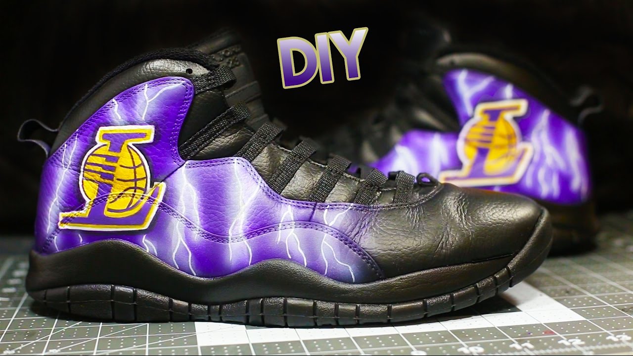 Shoes! | Jordan 10 Lakers Custom 