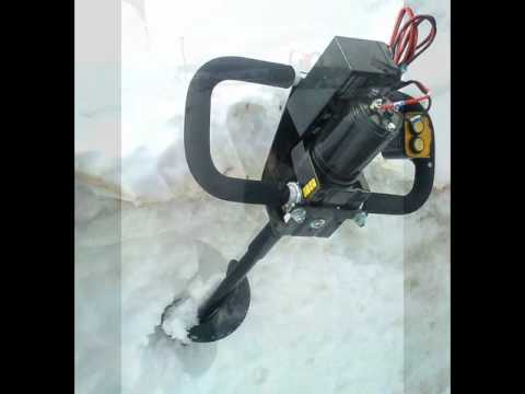 homemade ice auger