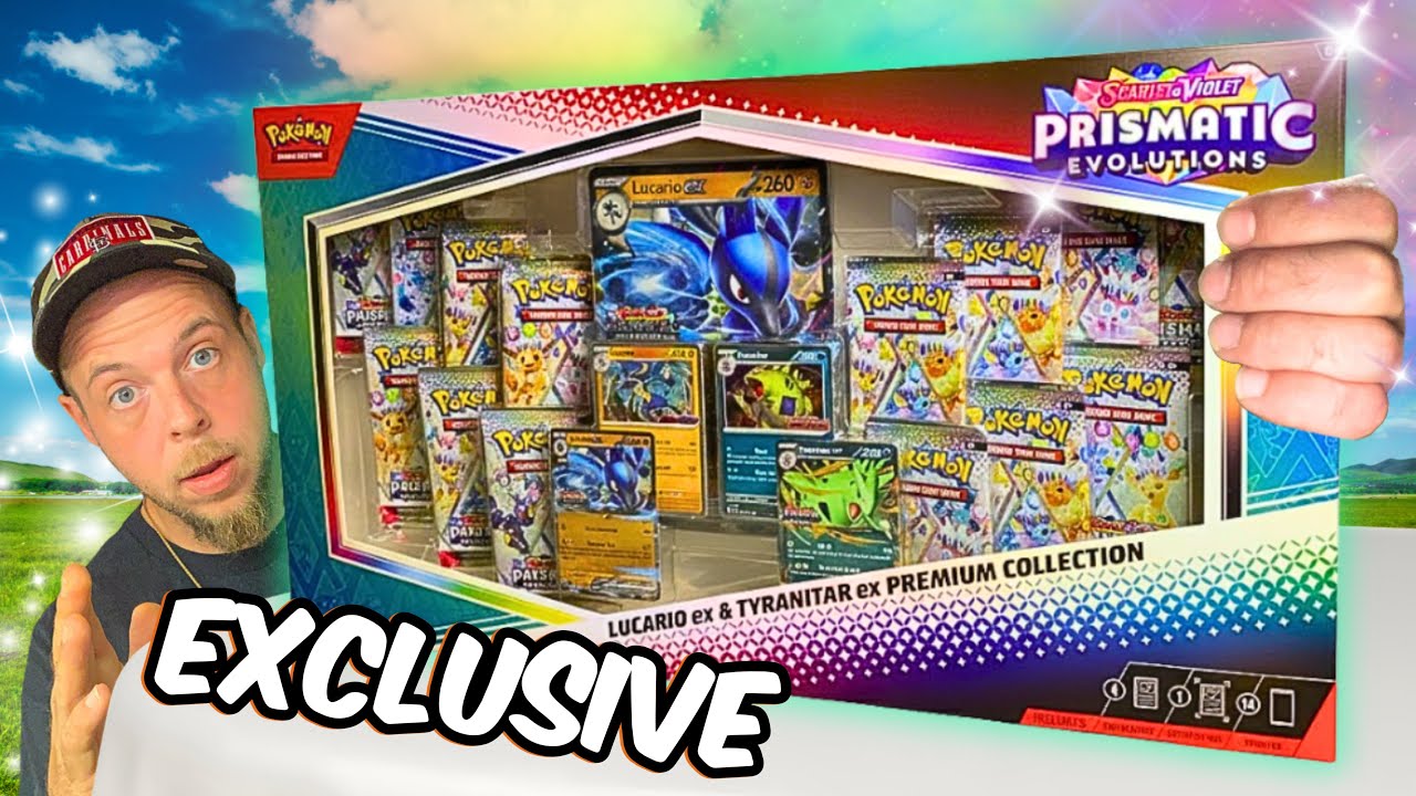 Opening The NEW Prismatic Evolutions Lucario & Tyranitar EX Premium Collection Box (Sam's Club)