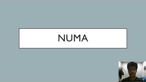 CSC429 UiTM Tapah - NUMA Video Presentation