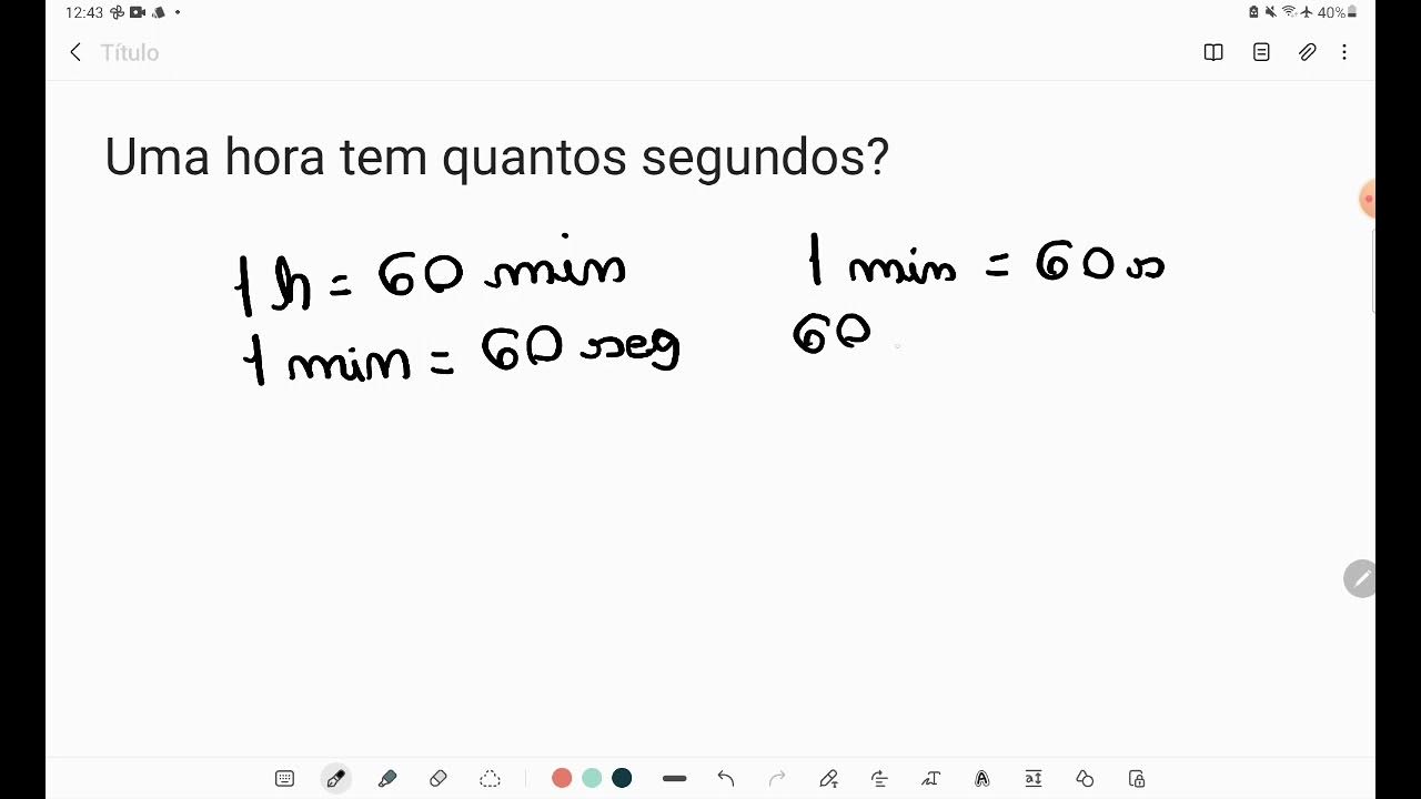 Uma hora tem quantos segundos? YouTube