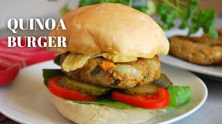 QUINOA OAT BURGER | The Best Quinoa Recipe Ever! Plant Based Burger