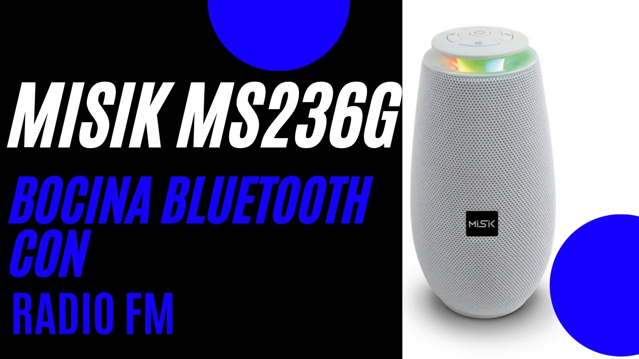 Bocina MISIK MS236G Bocina barata con Bluetooth y FM (Amazon) - YouTube