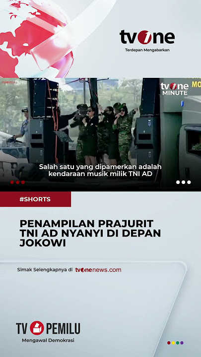 Download lagu Aksi Prajurit TNI Nyanyi di Kendaraan Musik Bikin Jokowi Tertawa #shorts #tvone #news