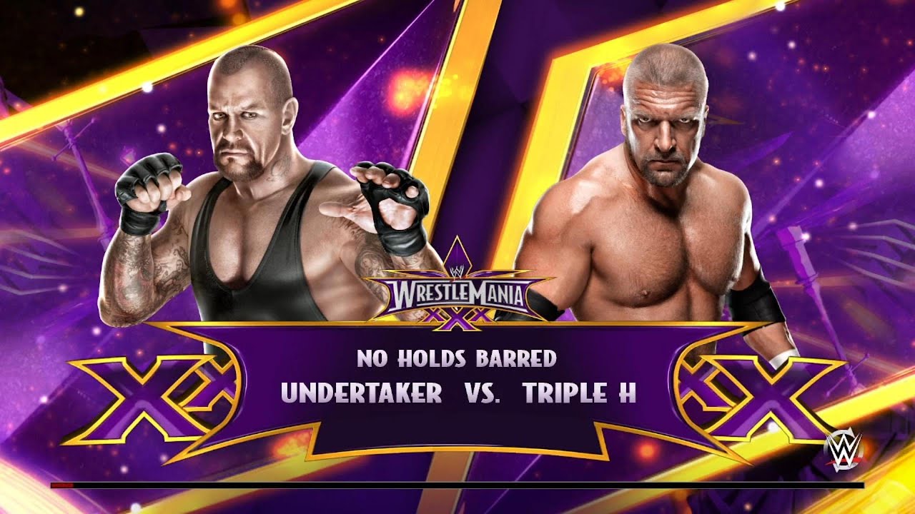 FULL MATCH: Undertaker vs. Triple H - No Holds Barred Match: WrestleMania : WWE 2k15