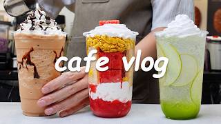 🍹Cafe Vlog Collection/The Taste of Summer🥰Cafe Vlog/ASMR/카페브이로그/no bgm