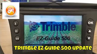 Trimble EZ Guide 500 GPS lightbar menu walk trough and software update screenshot 5