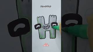How to draw ALPHABET LORE happy (H) #shorts #alphabetlore #happy #fyp