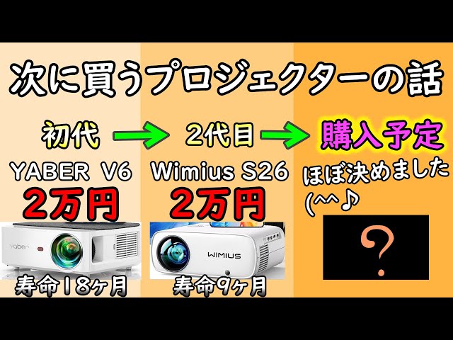 失敗したくない…】ぼくのプロジェクターの選び方も参考にして
