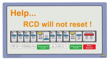 Reset the RCD and get the power back on - Quickly