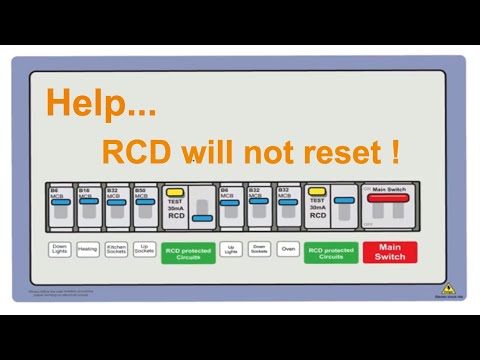 Reset the RCD and get the power back on - Quickly