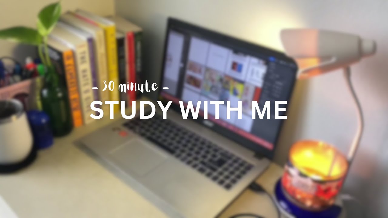STUDY WITH ME l 30-minute quick session l No bgm l No breaks I page ...