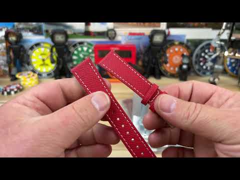 Unboxing StrapHabit leather straps