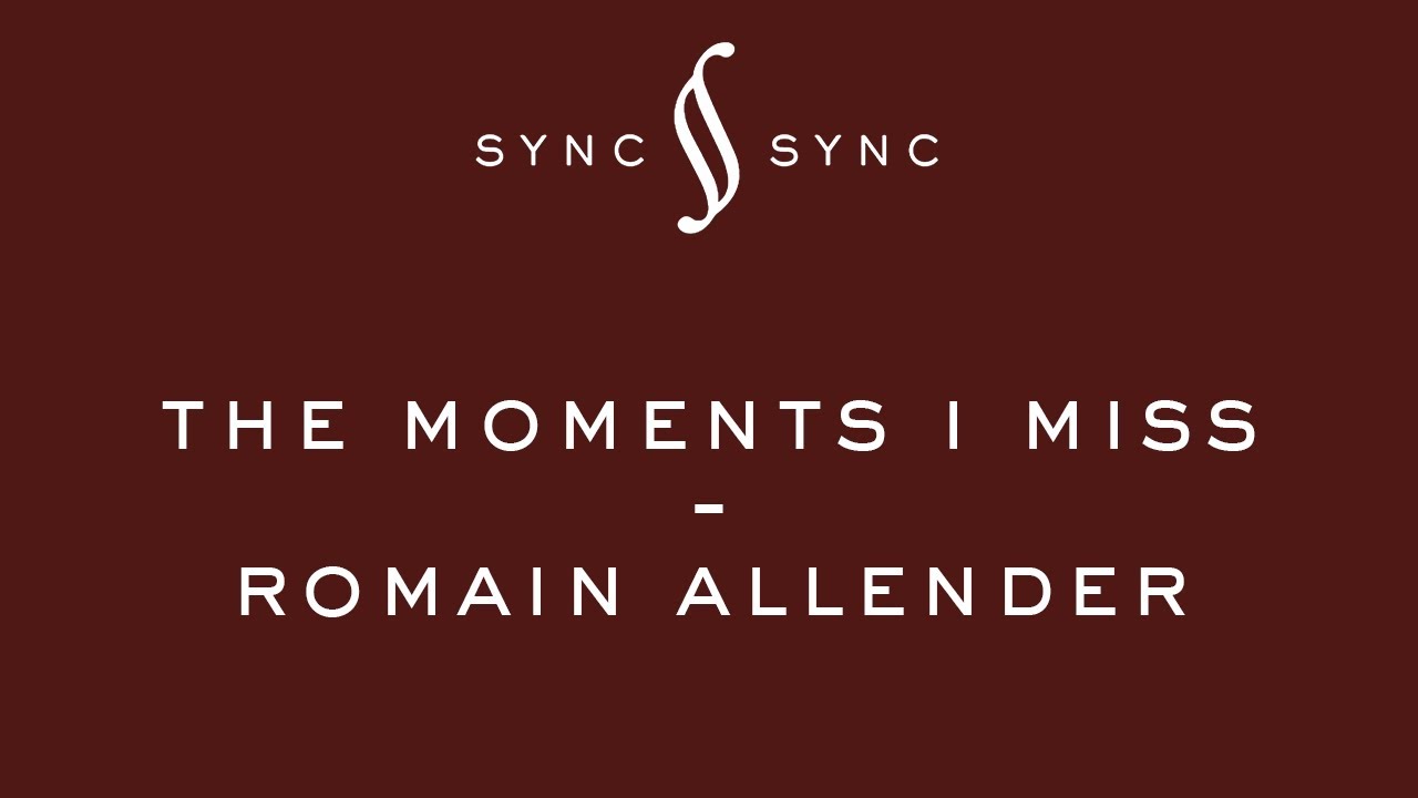 Romain Allender pour le court métrage The moments I miss