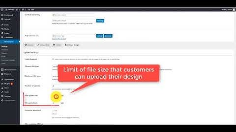 FutinFi How to customize Upload setting tab for Woocommerce Product designer plugin