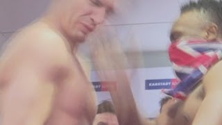 Celebrity Dereck Chisora slaps Vitali Klitschko at Munich weigh-in Wealth