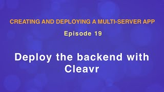 Deploy Adonis and Postgres backend using Cleavr