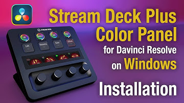 Davinci Color Panel Stream Deck Plus Windows Installation