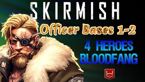 War Commander Skirmish Officer Bases 1-2 Free Repair Om Map # Flang & 4 Heroes