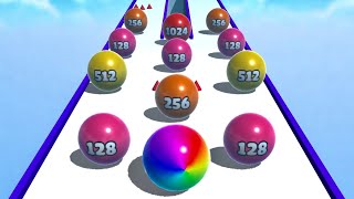 Ball Merge 2048 👩‍❤️‍💋‍👩🎱🐣 MAX LEVELS!! All Levels Gameplay Android, iOS NEW UPDATE screenshot 3