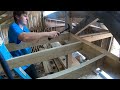 Goat Barn gets Storage Solution - Loft Build with Rough Lumber