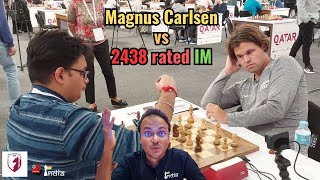 Magnus Carlsen vs 2438 rated IM Srihari LR | Qatar Masters 2023 Round 1 | Commentary by Sagar