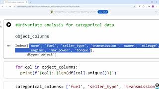 9- التحليل الاحادي Univariate Analysis باستخدام بايثون