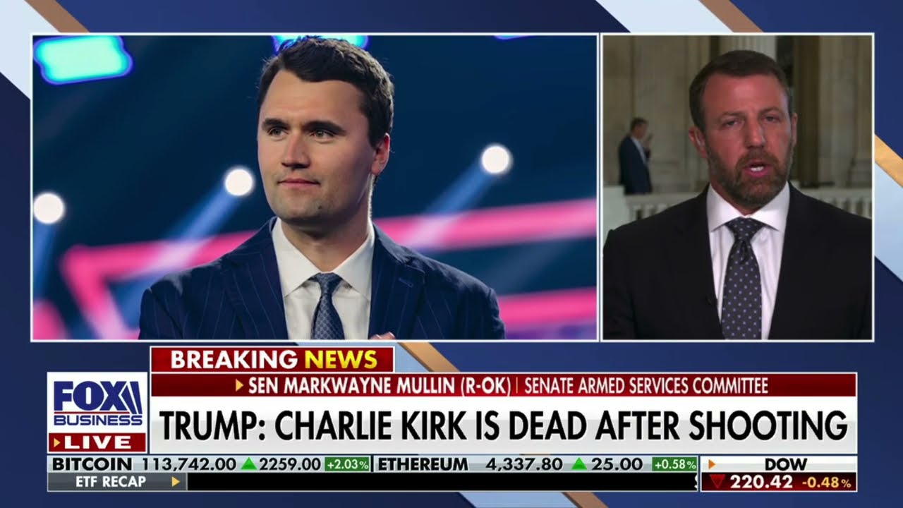 Sen. Mullin on Charlie Kirk loss: 'This has gone too far.'