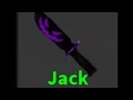 mm2 knifes JACK (FACA DE COLECIONADOR) Usando (Roblox)